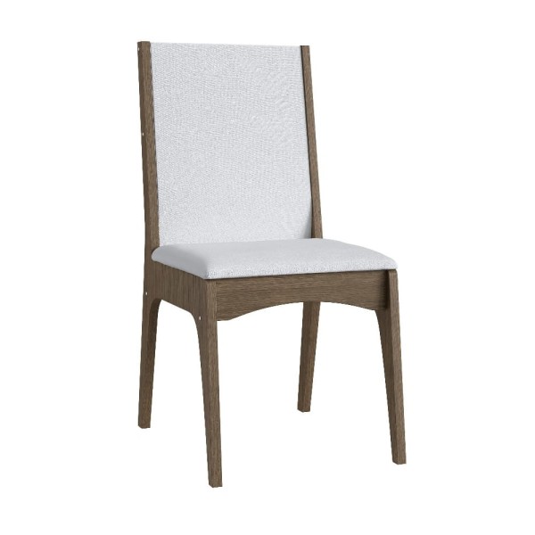 Encontraproduto.com.br - Kit 2 Cadeiras Mdf Ameixa Negra Assento Branco Móveis Canção