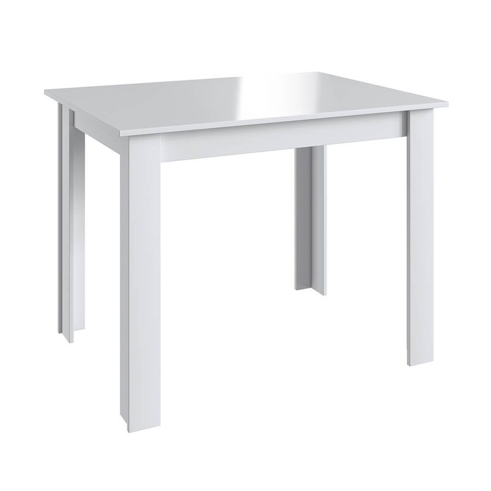 Mesa Cozinha 100x70cm Com Pés Fixos Branco