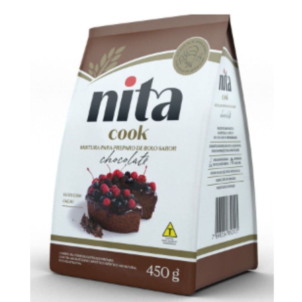 Encontraproduto.com.br - Mistura para Bolo Nita Chocolate Pouch com 450g
