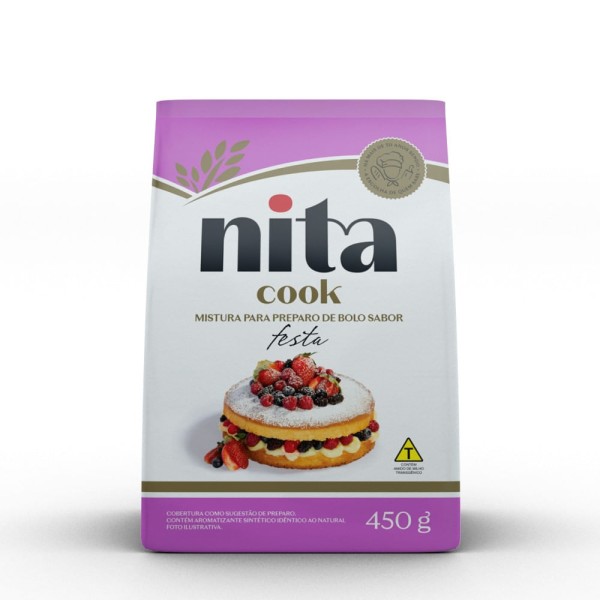 Encontraproduto.com.br - Mistura para Bolo Nita Festa Pouch com 450g