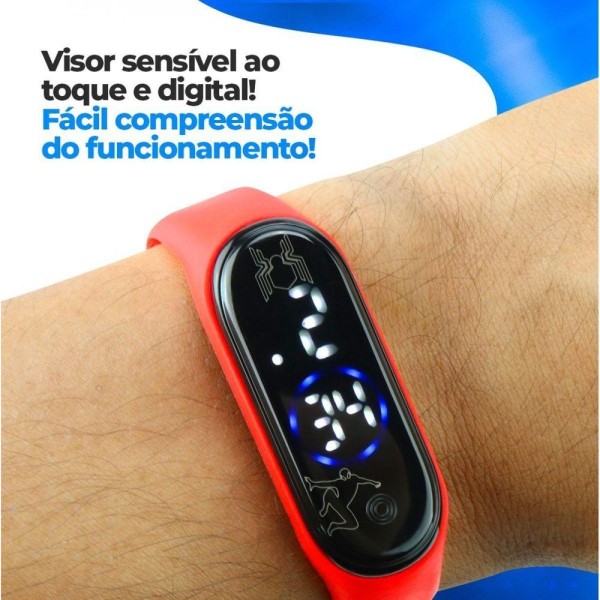 Encontraproduto.com.br - Relogio Digital Infantil Prova Dagua Presente Qualidade Premium Adolescente Silicone Menino Data