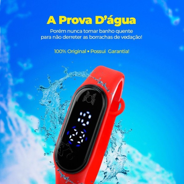 Encontraproduto.com.br - Relogio Digital Infantil Prova Dagua Presente Qualidade Premium Adolescente Silicone Menino Data