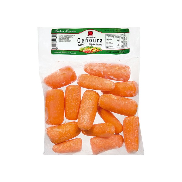 Encontraproduto.com.br - Cenoura Mini Higienizada Primodoro 250g