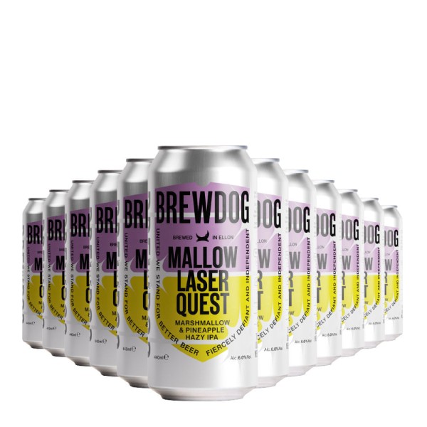 Kit Cerveja Brewdog Mallow Laser Lt 440ml 12 Unidades
