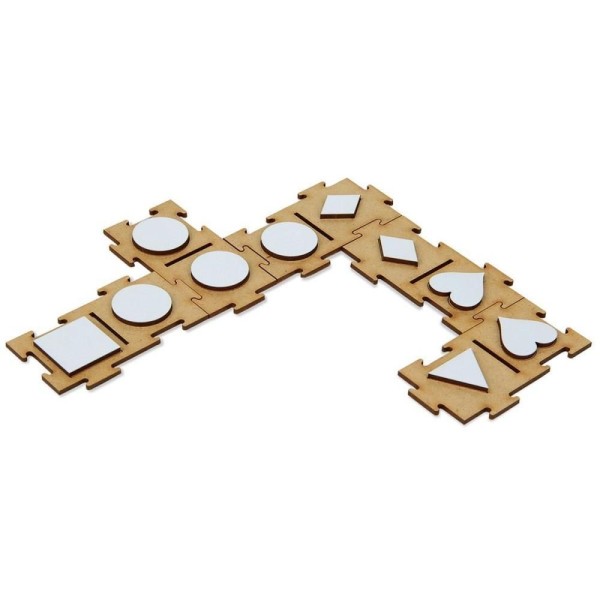 Encontraproduto.com.br - DOMINO PERCEPCAO TATIL C/RELEVO 28PCS