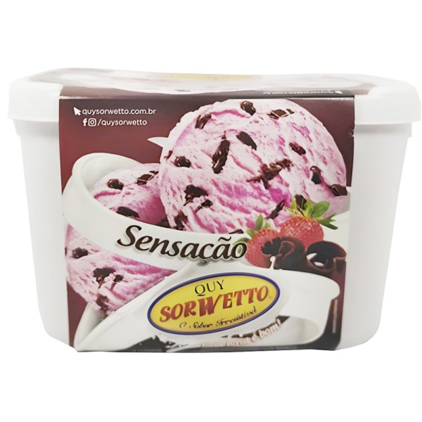 Encontraproduto.com.br - Sorvete Quy Sorwetto Sensação Pote com 2L