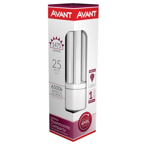 Encontraproduto.com.br - Lâmpada Elétrica Avant 3U 25W 127V Branca
