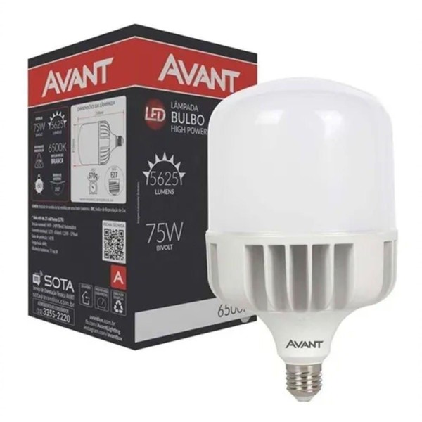 Encontraproduto.com.br - Lâmpada Led Bulbo 75W E27 6500K Avant