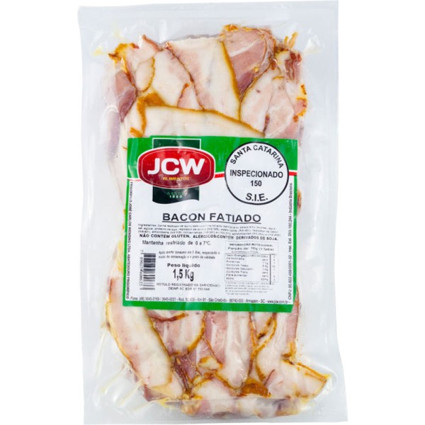 Encontraproduto.com.br - Bacon JCW Fatiado 1,5kg