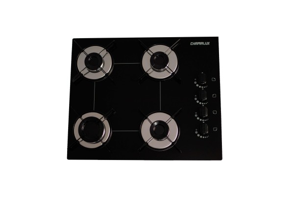 Encontraproduto.com.br - Fogão Cooktop a Gás 4 Bocas Chamalux Ultra Chama Acendimento AutomáticoPreto