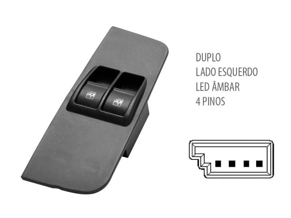 Encontraproduto.com.br - Interruptor vidro palio 03-> duplo le