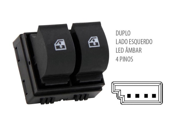 Encontraproduto.com.br - Interruptor vidro idea/punto le s/moldura duplo