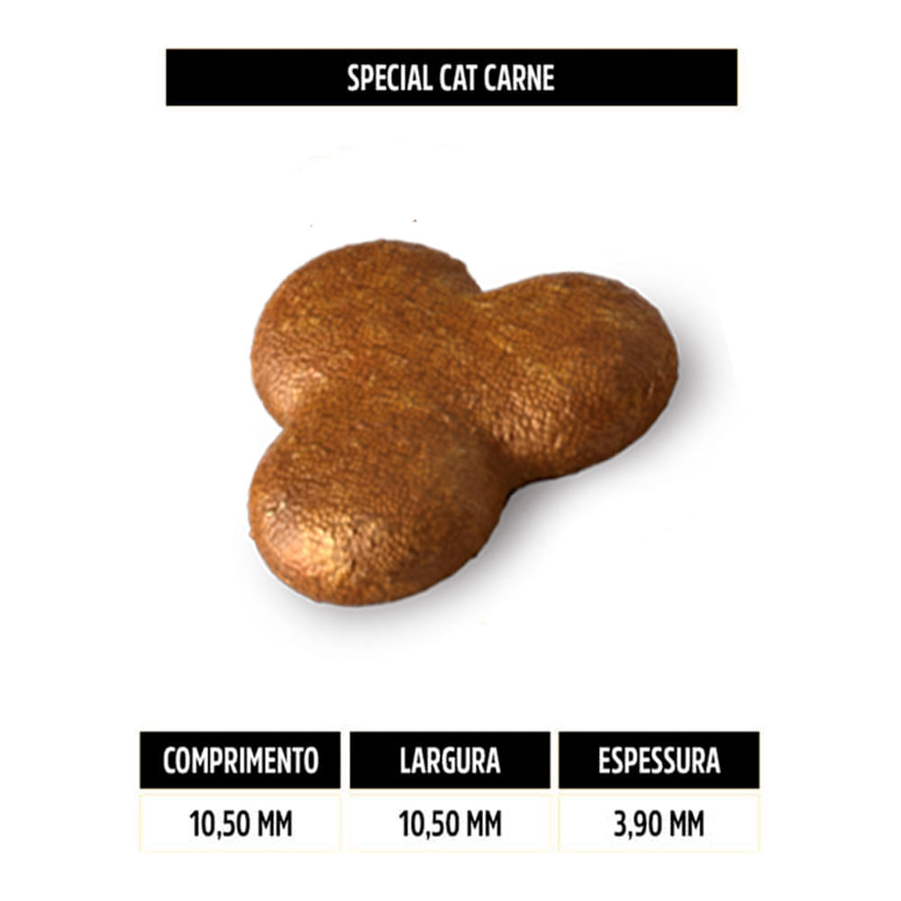Ração Premium Special Cat para Gatos Adultos Sabor Carne - 20Kg