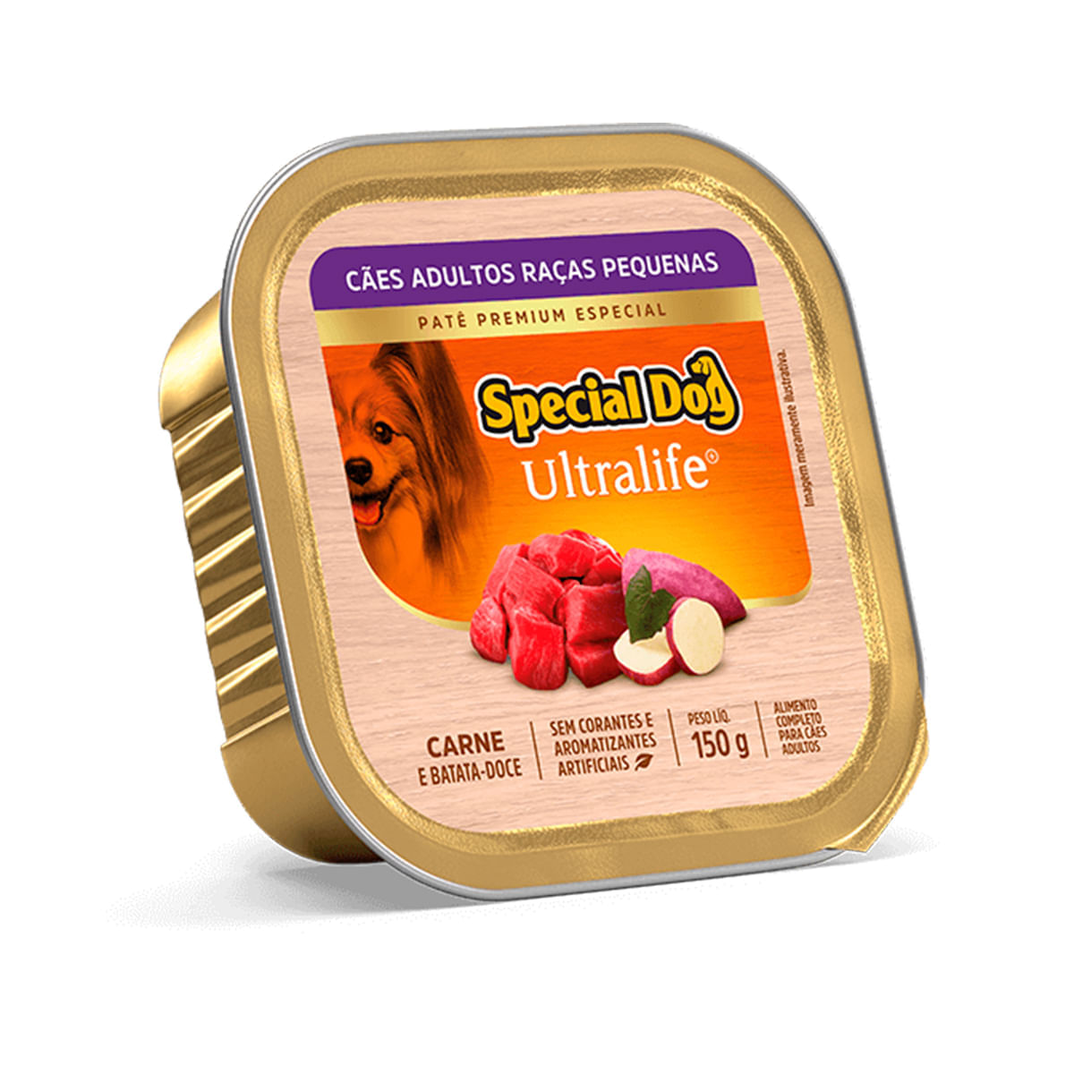 Ração Special Dog Patê Cães Adultos Raças Pequenas Carne