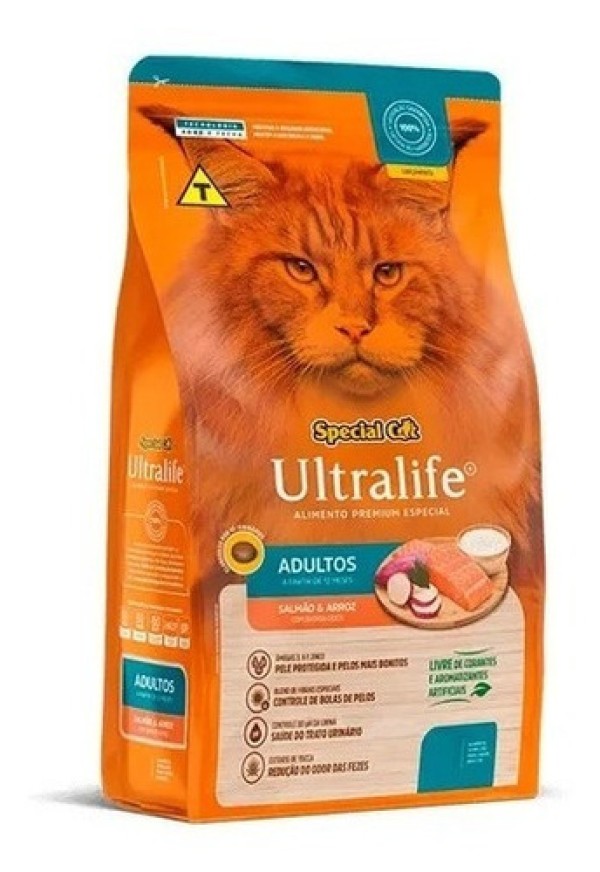 Ração Special Cat Ultralife Adultos Salmão