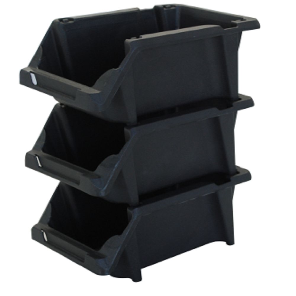 Encontraproduto.com.br - Kit com 6 Gavetas Presto Nº3 Preta Sistema Encaixa