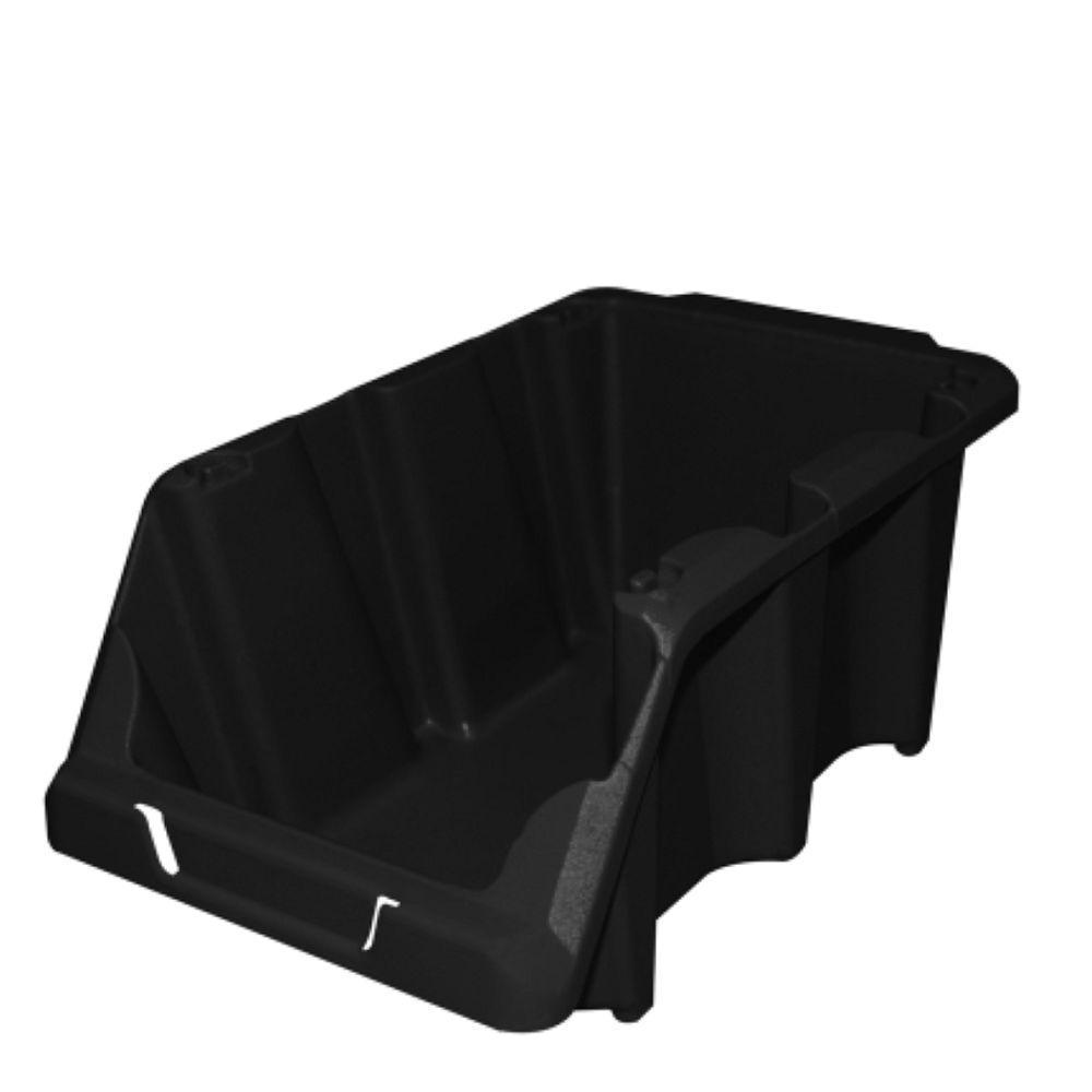 Encontraproduto.com.br - Kit com 4 Gavetas Presto Nº5 Preta Sistema Encaixa