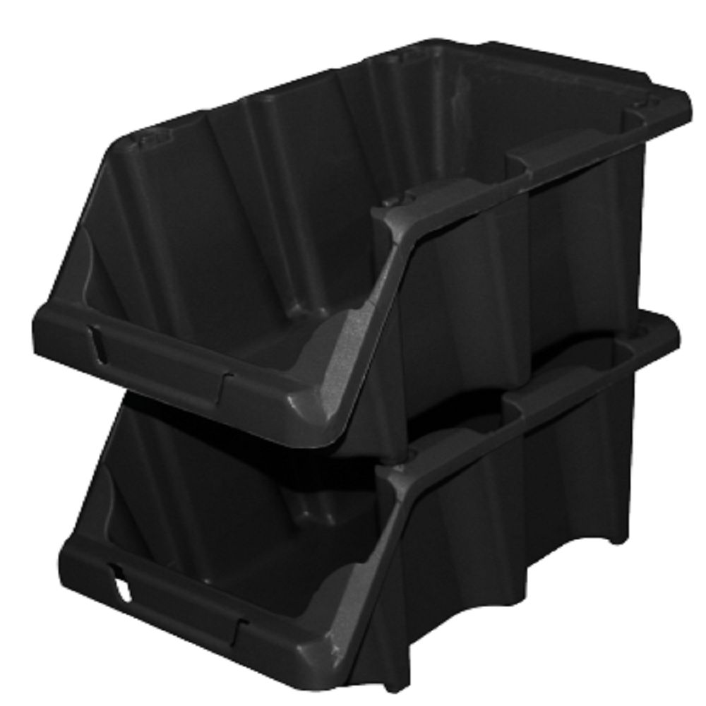 Encontraproduto.com.br - Kit com 4 Gavetas Presto Nº5 Preta Sistema Encaixa