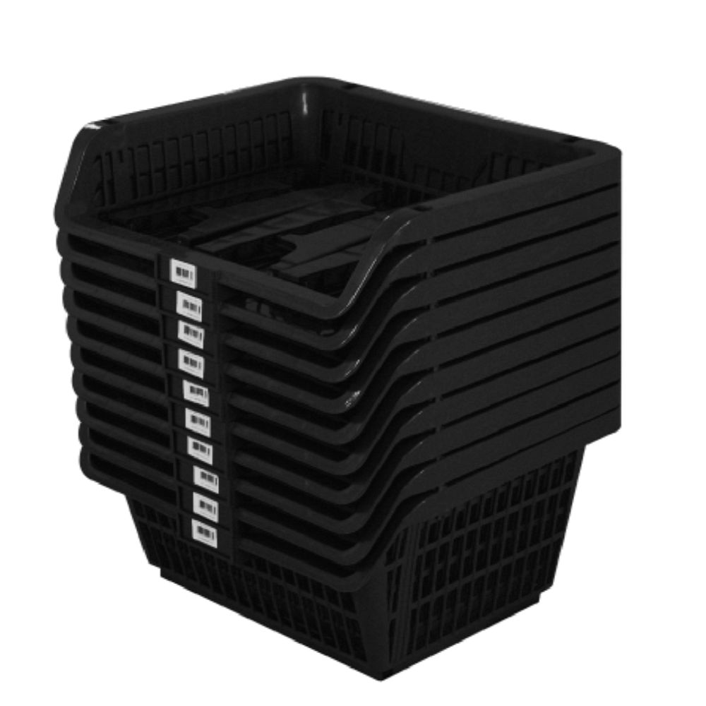Encontraproduto.com.br - Cesto Presto Expositor Empilhavel Preto 42501