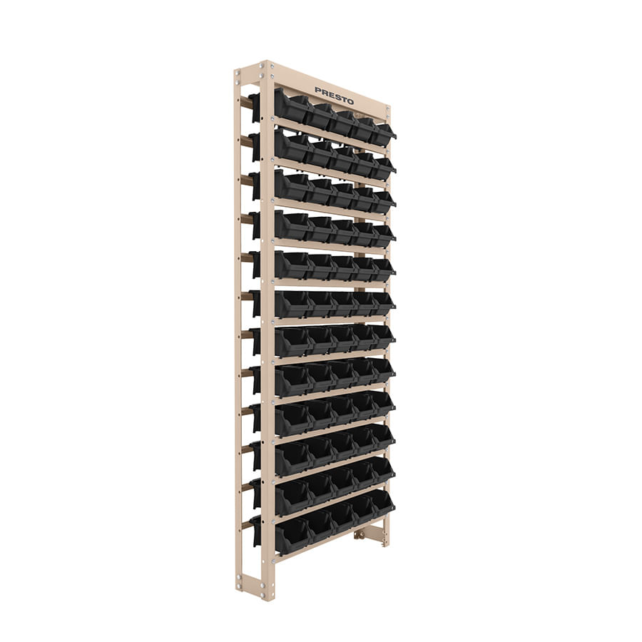 Encontraproduto.com.br - Estante Gaveteiro Com 60 Gavetas N3 Azul Presto