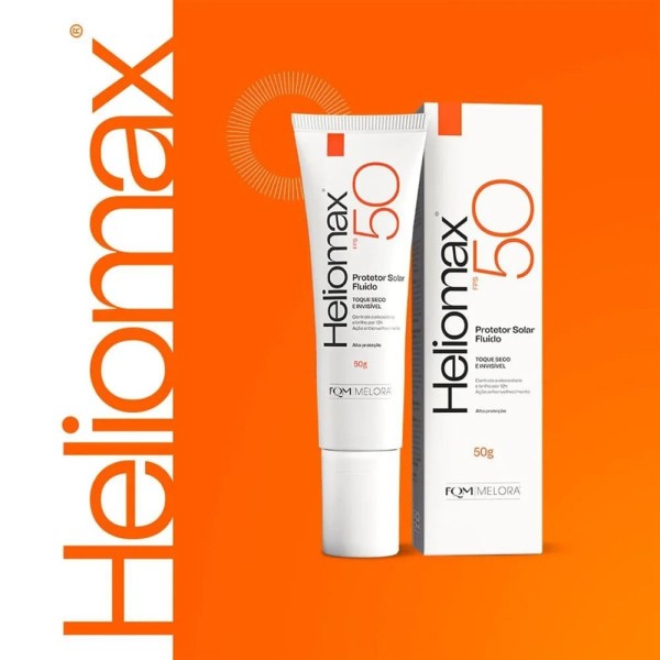 Encontraproduto.com.br - Protetor solar Heliomax FPS 50 fluido sem cor 50g