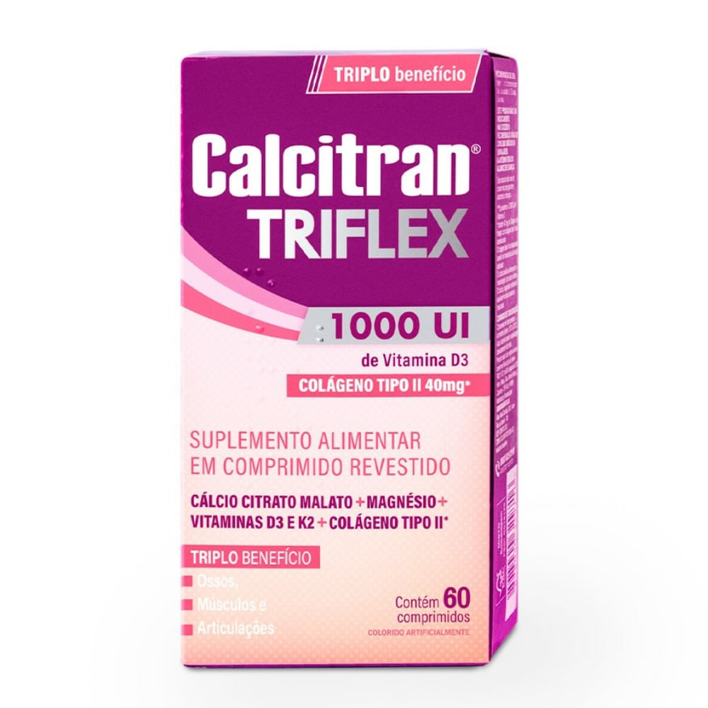Calcitran Triflex 1000UI 60 Comprimidos