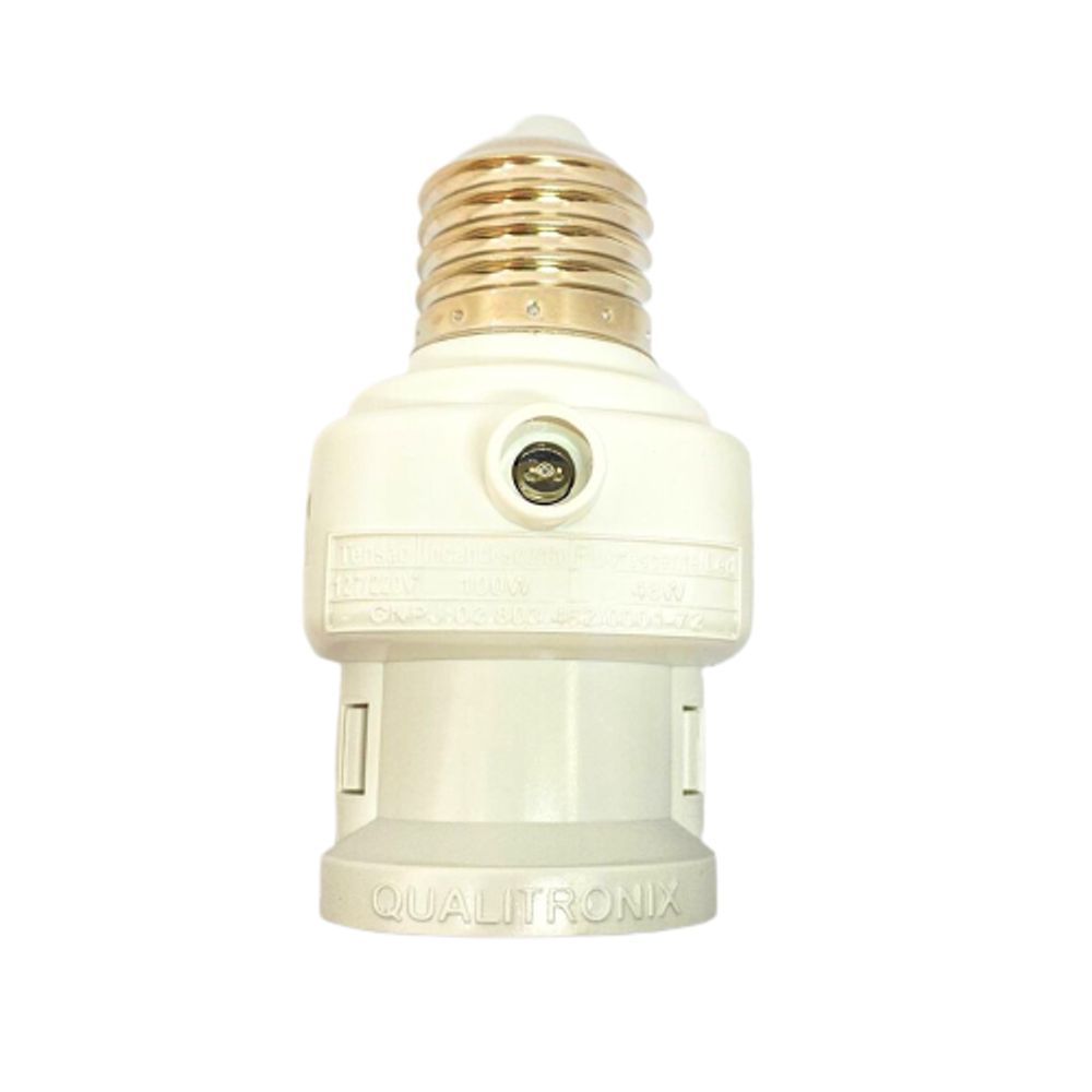 Encontraproduto.com.br - Relé Fotoelétrico 48W E-27 Microcontrolado Com Base Giratória Qualitronix