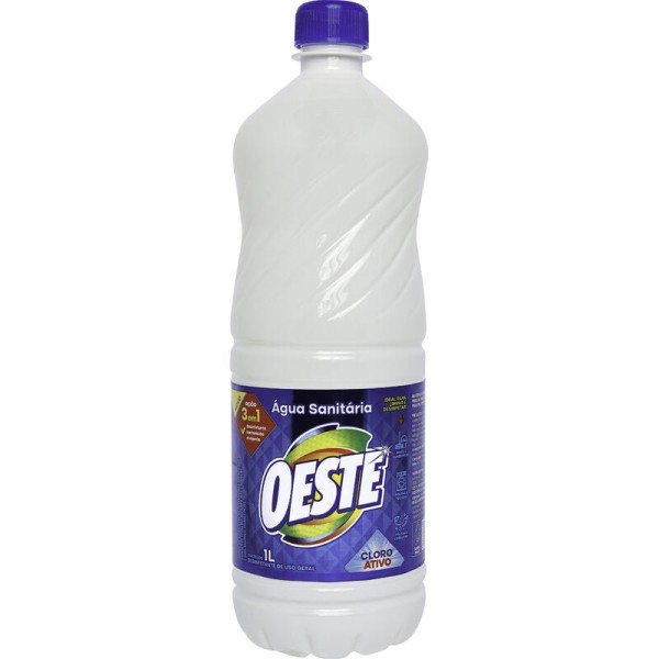 Água Sanitária Oeste Frasco com 1L