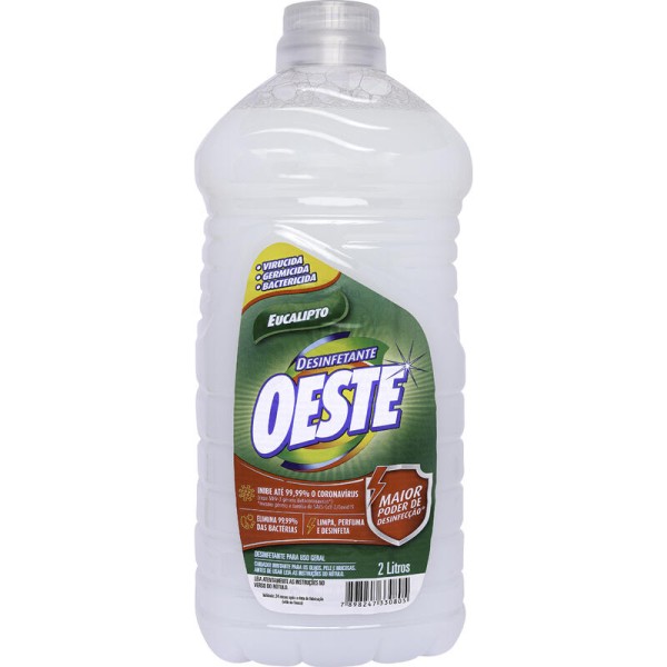 Encontraproduto.com.br - Desinfetante Oeste Eucalipto Frasco com 2L