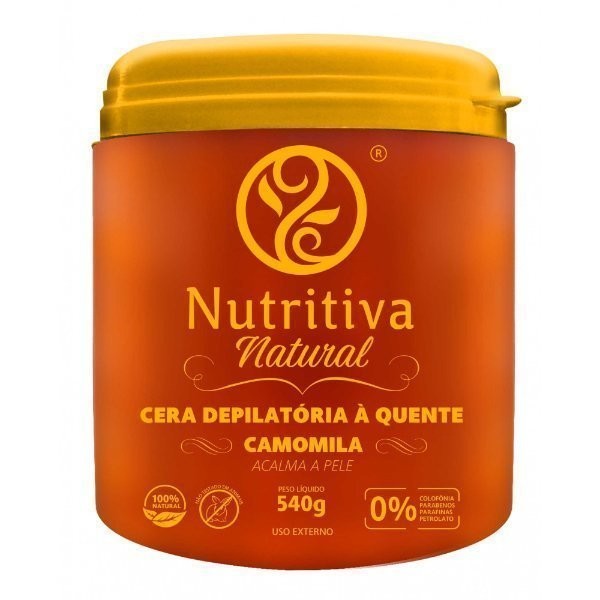 Cera Depilatoria Quente 540g Camomila - Nutritiva
