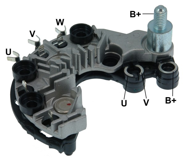 Encontraproduto.com.br - PLACA RETIFICADORA ALTERNADOR GM MERIVA CORSA 02.. VALEO 120A - GA1830