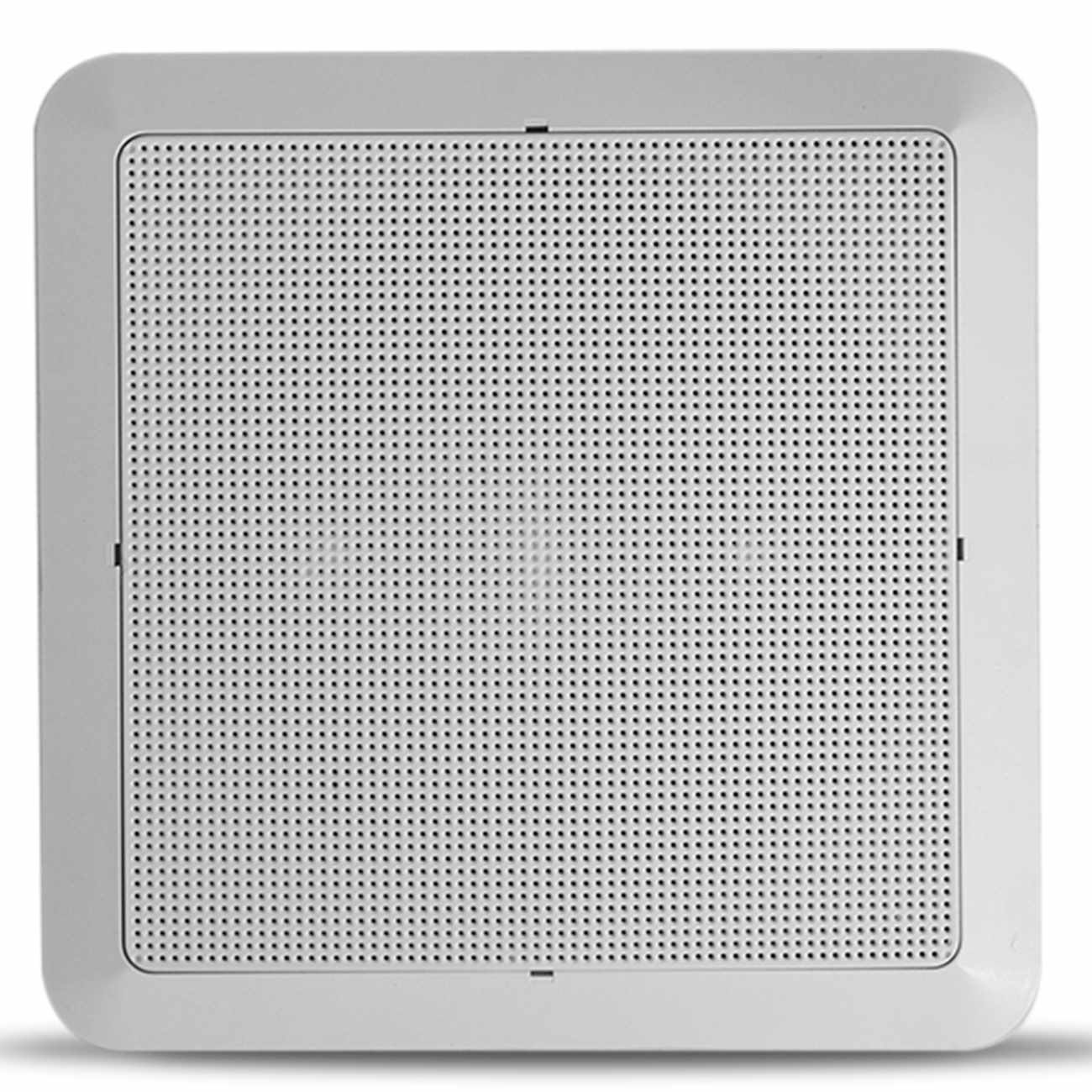 Encontraproduto.com.br - Tela Arandela Quadrada 6 Polegadas com Alto Falante 30W RMS 8 Ohms Branco Som Ambiente Gessos Forro