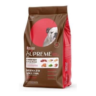 Ração Seca Quatree Supreme Dermato Cordeiro E Salmão Cães Adultos Peso 15kg