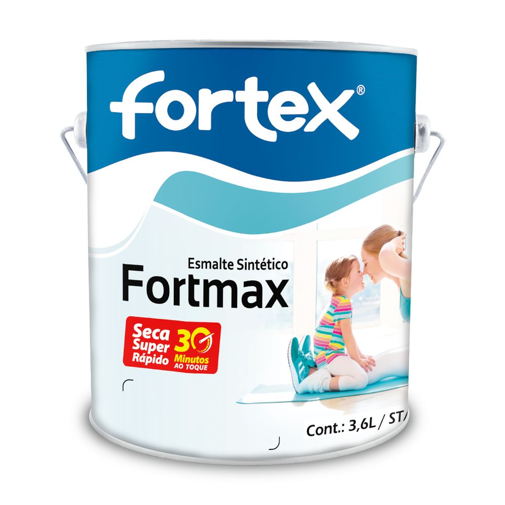 Esmalte Sintético Fortmax Branco Neve Acetinado 3,6L Fortex