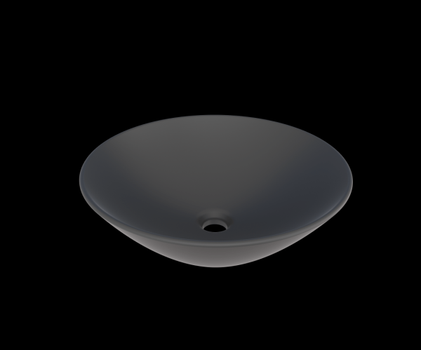 Cuba De Apoio Cuia 35X14X35 Redonda Preto Fosco Cozimax