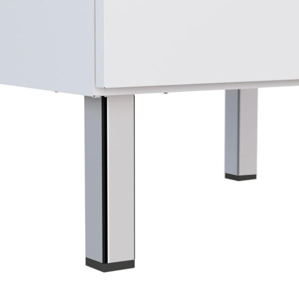 Encontraproduto.com.br - Balcão Cooktop Cozinha Aço Sem Tampo Gaia 77X91X53 Branco Cozimax