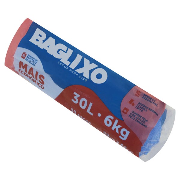 Encontraproduto.com.br - Saco para Lixo 30l Baglixo 30 Unidades