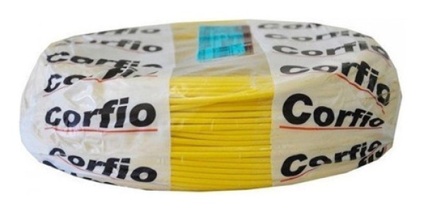 Encontraproduto.com.br - Cabo Flexível Corfio Amarelo 2,5mm 100mts Fio Elétrico C/inm