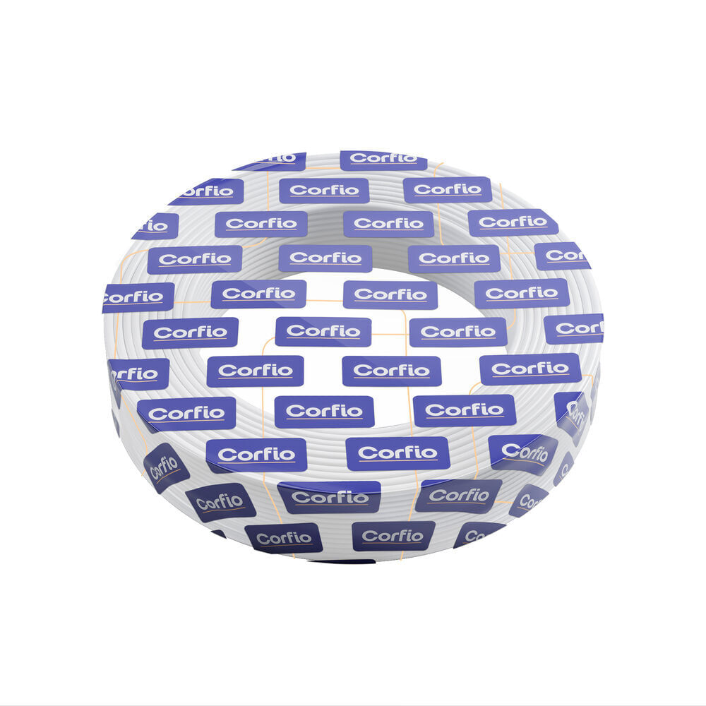 Encontraproduto.com.br - Cabo Flexivel Corfio 4mm x 100m Rolo 750V Branco (Emb. contém 1un.)