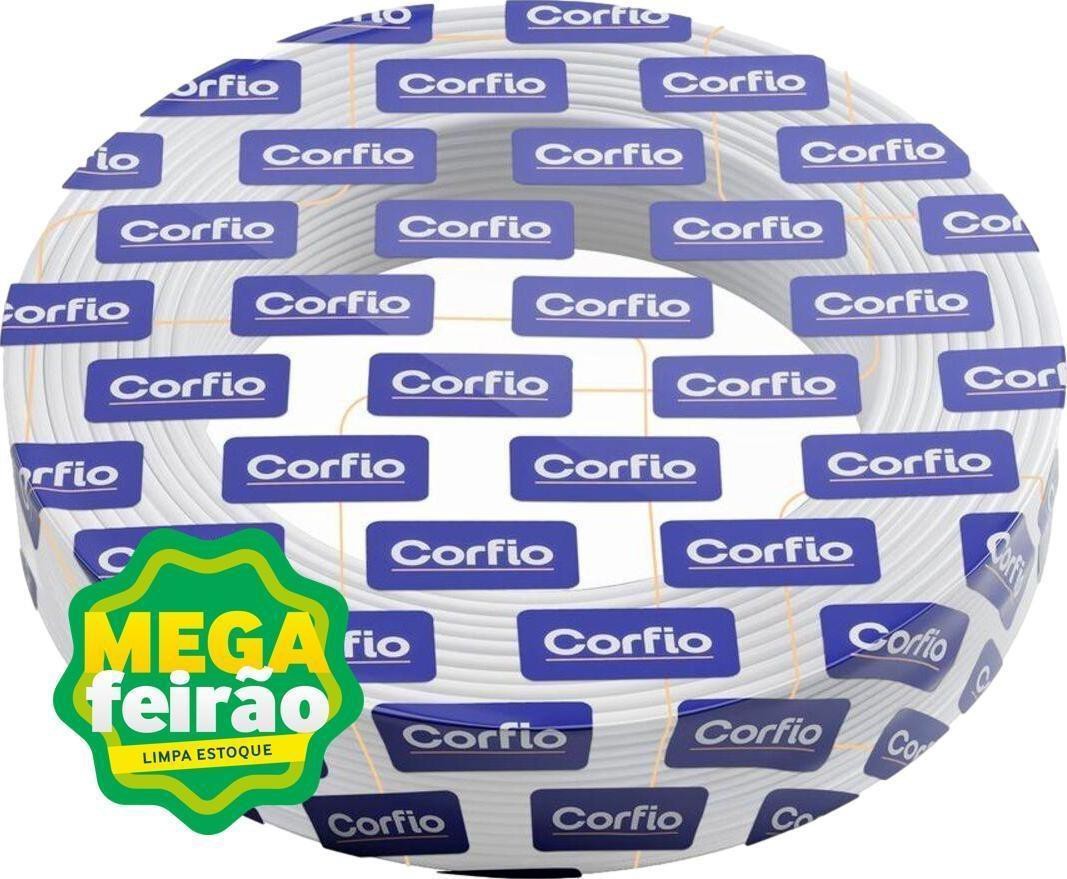 Encontraproduto.com.br - Cabo Flexivel Corfio 4mm x 100m Rolo 750V Branco (Emb. contém 1un.)