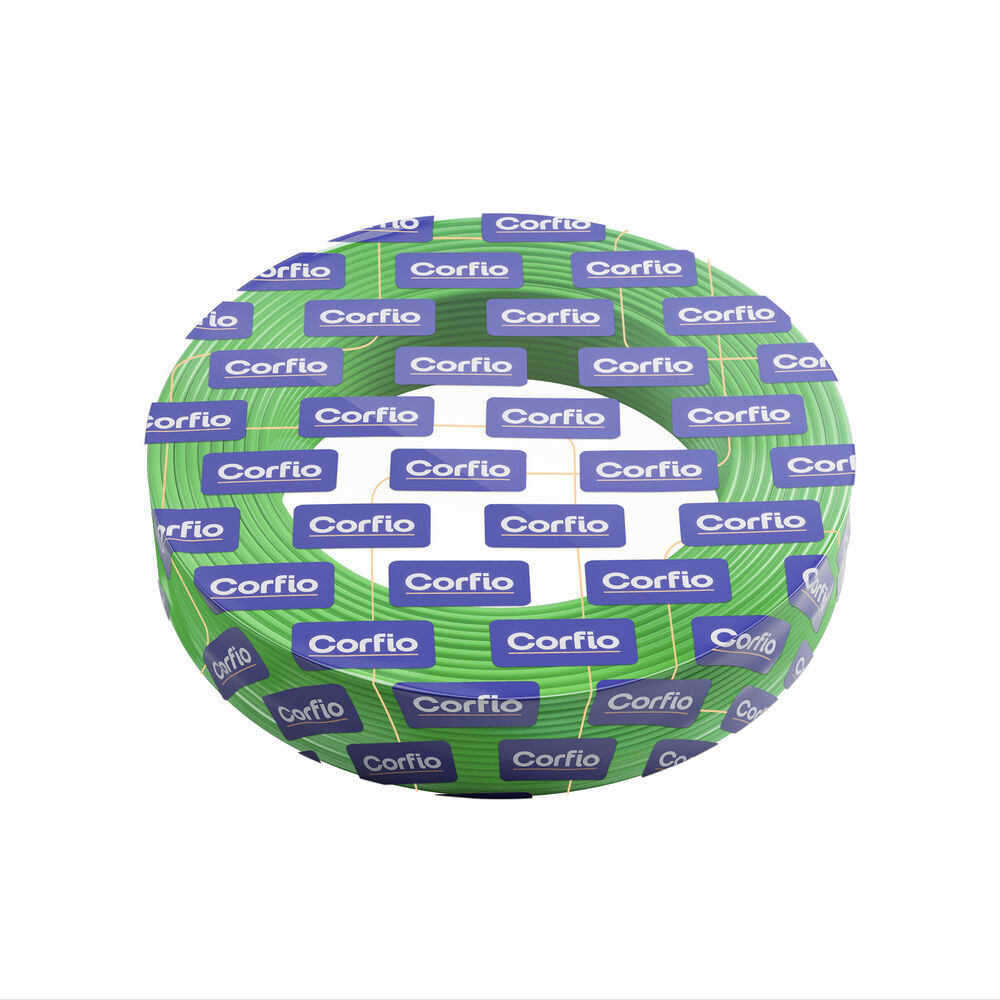 Encontraproduto.com.br - Fio Flexível 6mm 750v Rolo 100m Verde Corfio Cabo Flex