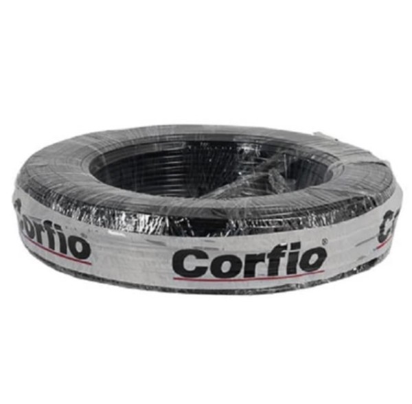 Encontraproduto.com.br - Fio Elétrico Flexível Corfio 16mm Rolo 100m Preto Cabo