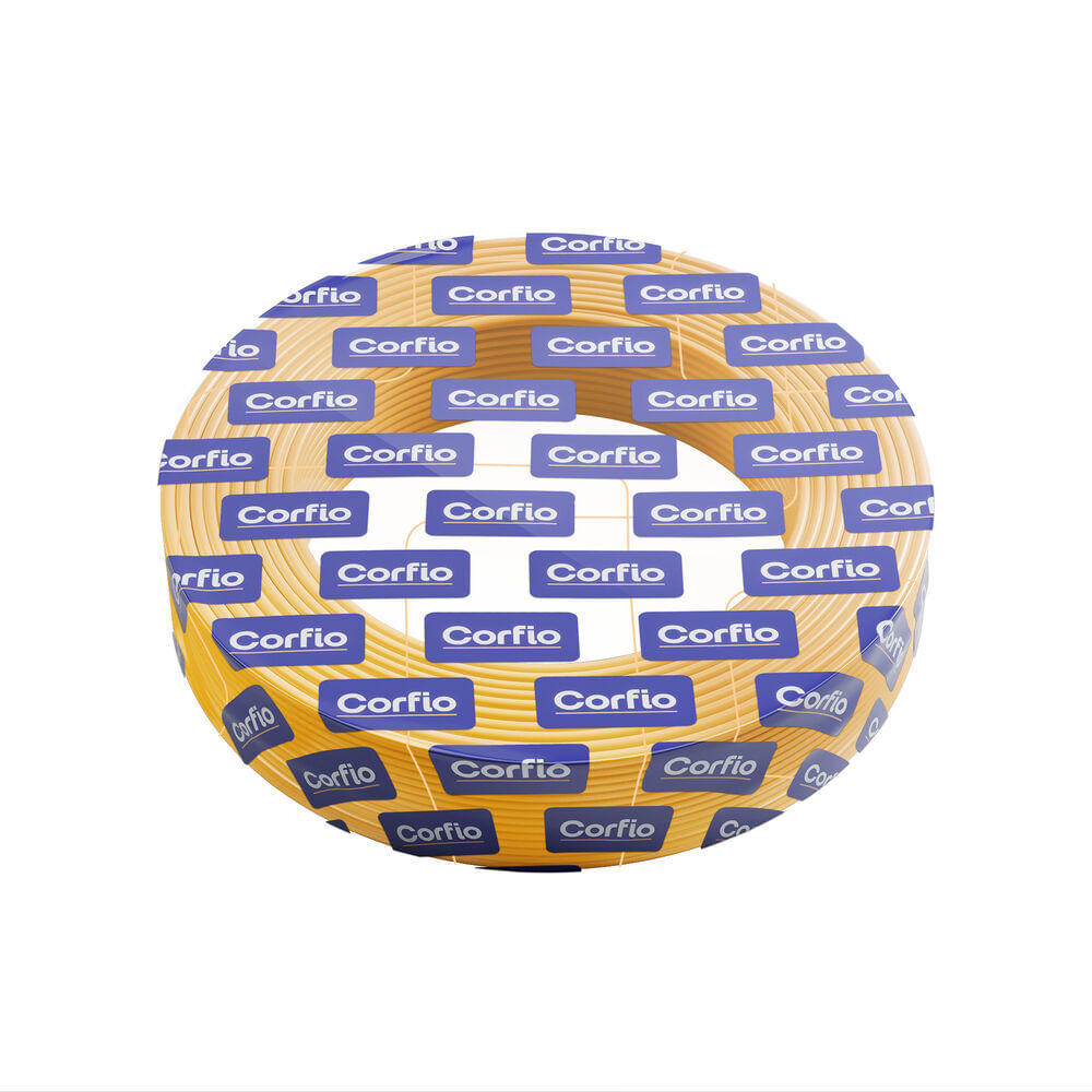 Encontraproduto.com.br - Fio De Cobre Flexível 6,0mm2 - Corfio Amarelo - 100m (rolo)