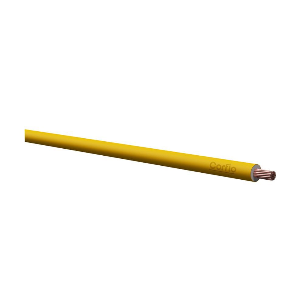 Encontraproduto.com.br - Fio De Cobre Flexível 6,0mm2 - Corfio Amarelo - 100m (rolo)