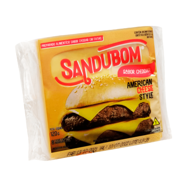 Encontraproduto.com.br - Queijo Cheddar Sandubom Fatiado 120G