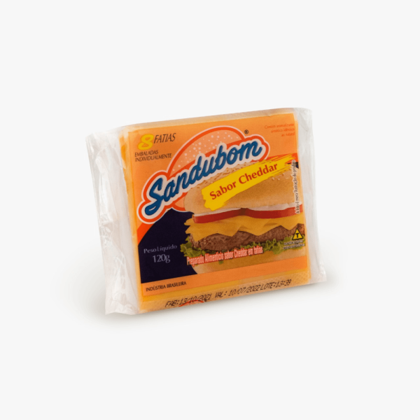 Encontraproduto.com.br - Queijo Cheddar Sandubom Fatiado 120G