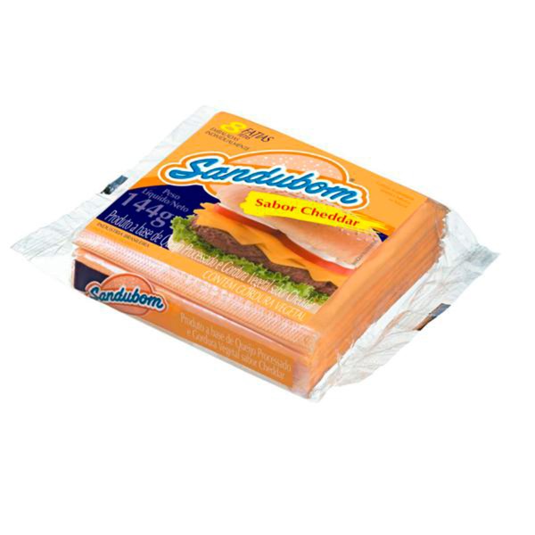 Encontraproduto.com.br - Queijo Cheddar Sandubom Fatiado 120G