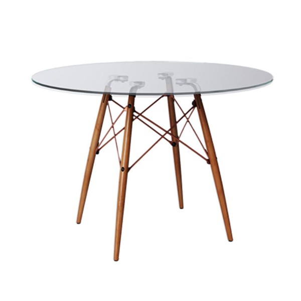 Encontraproduto.com.br - Jogo De Mesa Eiffel Tampo Madeira Branco 4 Cadeiras Marrom