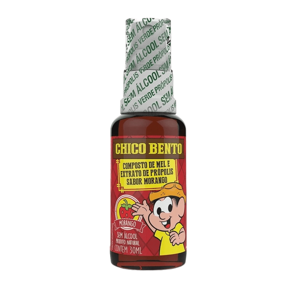 Encontraproduto.com.br - Spray Própolis Verde Chico Bento Morango sem Álcool 30ml - Baldoni