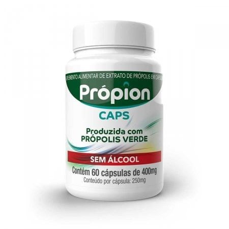 Própion Extrato Aquoso Própolis Verde (400mg) 60 Cápsulas - Baldoni